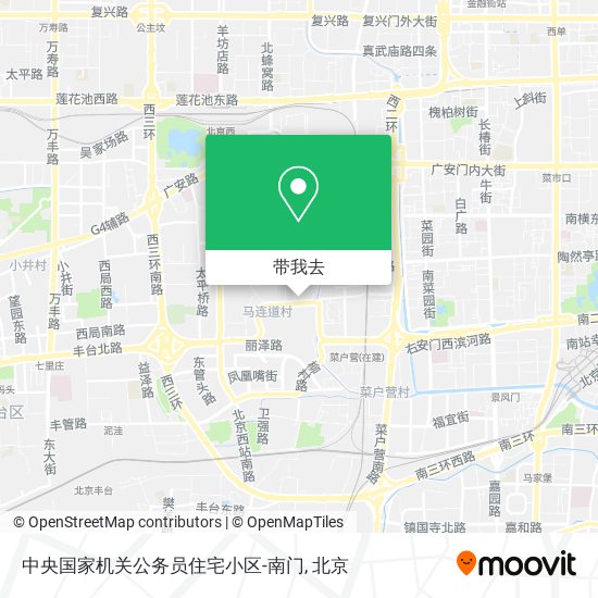 中央国家机关公务员住宅小区-南门地图