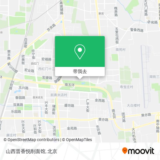 山西晋香悦削面馆地图