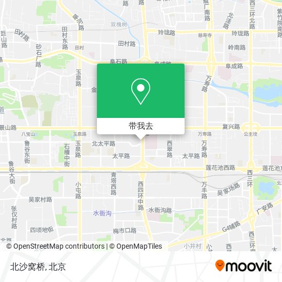 北沙窝桥地图