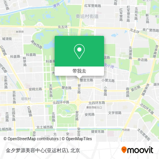金夕梦源美容中心(亚运村店)地图