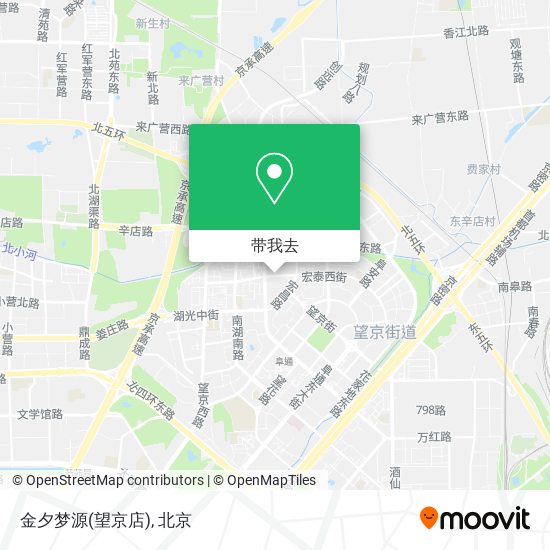 金夕梦源(望京店)地图