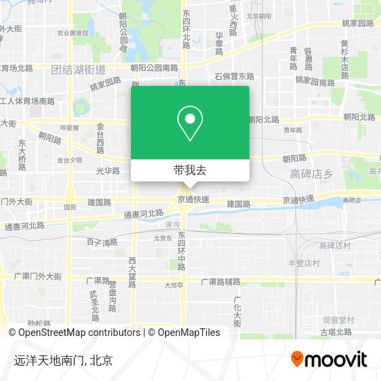 远洋天地南门地图