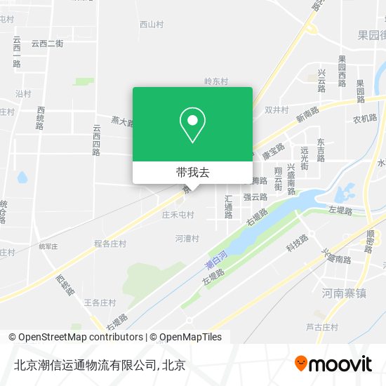 北京潮信运通物流有限公司地图
