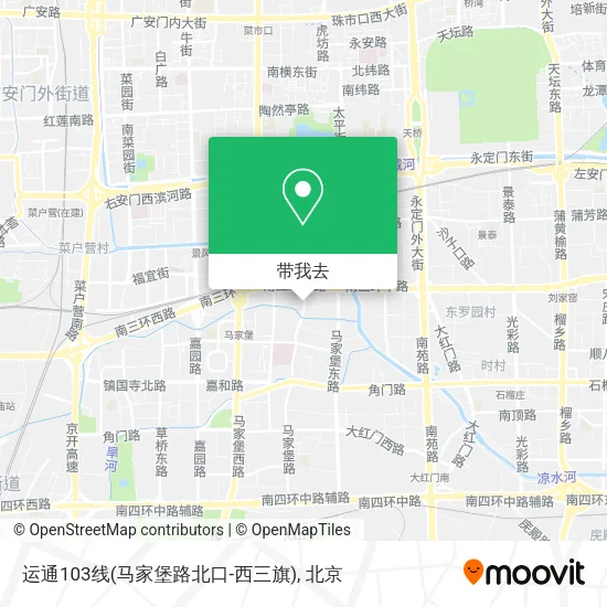 运通103线(马家堡路北口-西三旗)地图