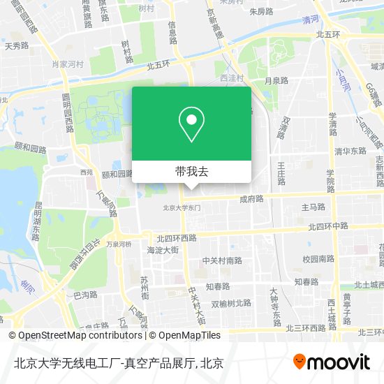 北京大学无线电工厂-真空产品展厅地图