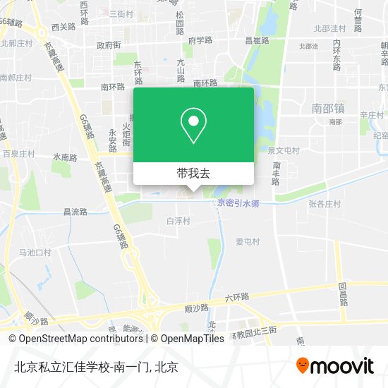 北京私立汇佳学校-南一门地图