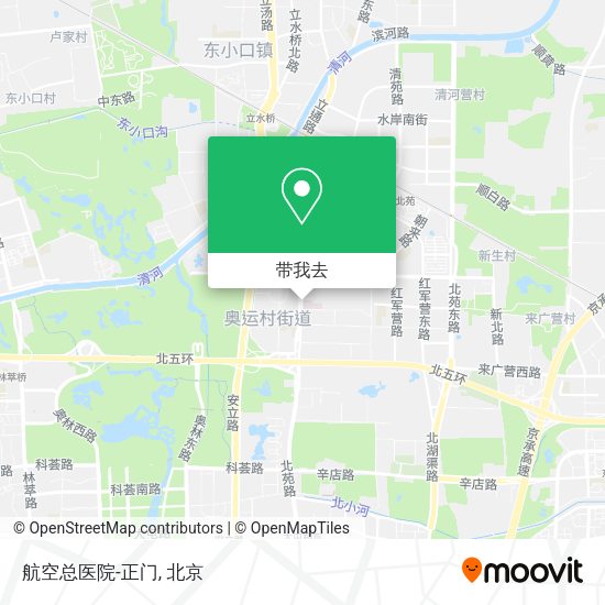 航空总医院-正门地图