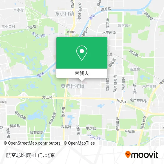 航空总医院-正门地图