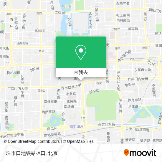 珠市口地铁站-A口地图