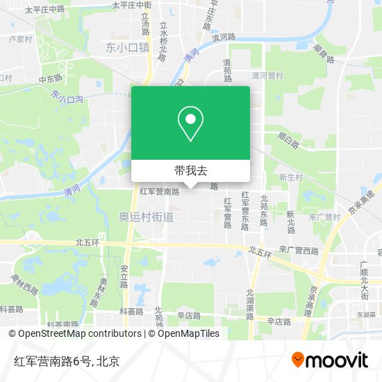 红军营南路6号地图