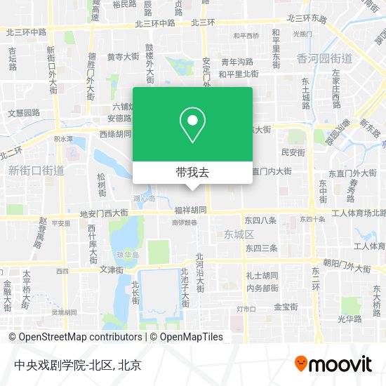 中央戏剧学院-北区地图