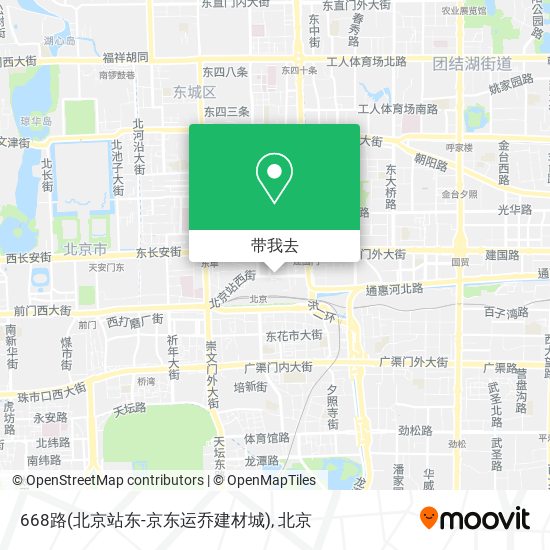 668路(北京站东-京东运乔建材城)地图