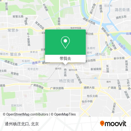 通州杨庄北口地图