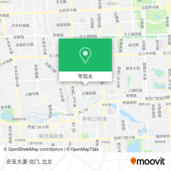 庆亚大厦-北门地图