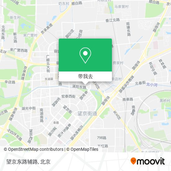 望京东路辅路地图