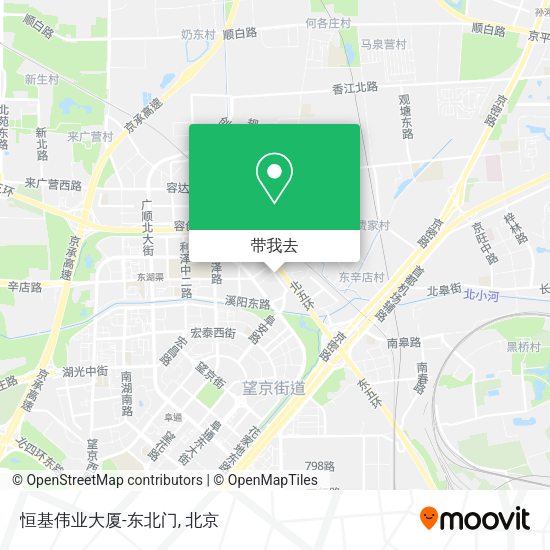 恒基伟业大厦-东北门地图