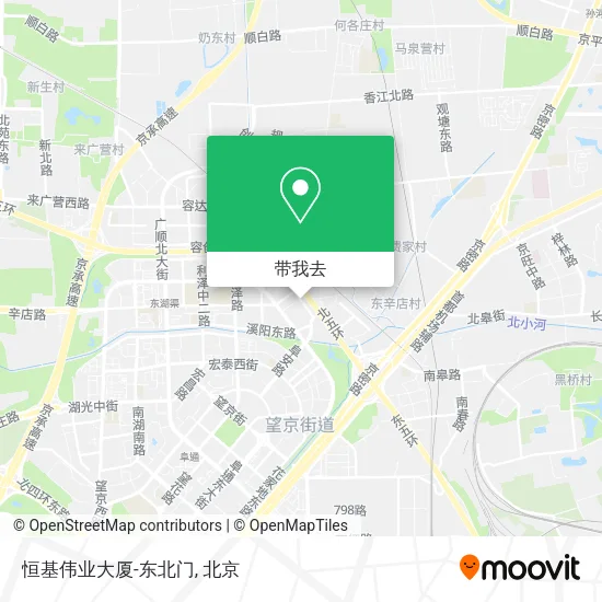 恒基伟业大厦-东北门地图