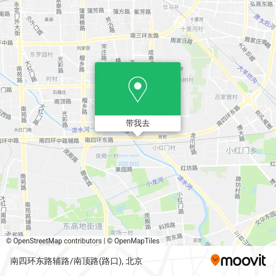 南四环东路辅路/南顶路(路口)地图