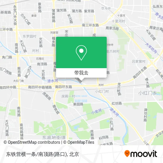东铁营横一条/南顶路(路口)地图