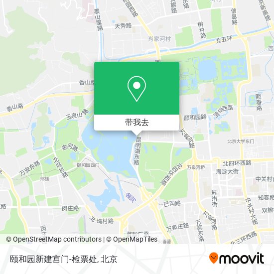 颐和园新建宫门-检票处地图