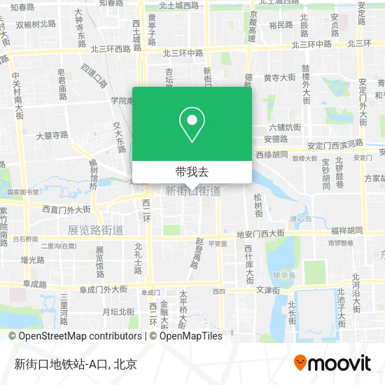 新街口地铁站-A口地图