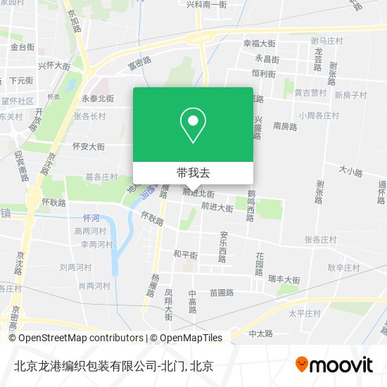 北京龙港编织包装有限公司-北门地图