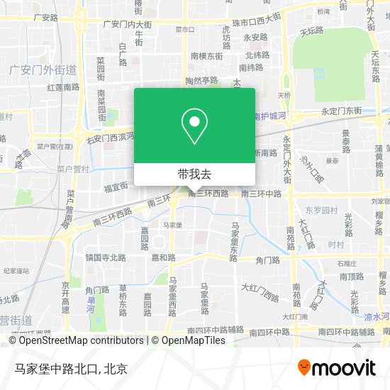 马家堡中路北口地图