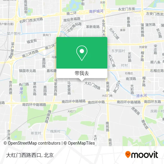 大红门西路西口地图