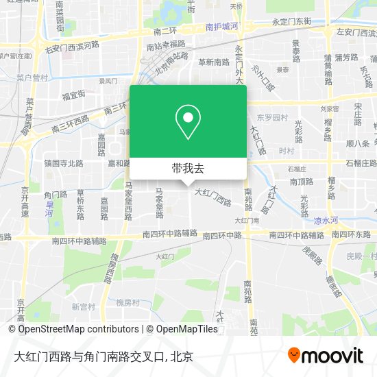 大红门西路与角门南路交叉口地图