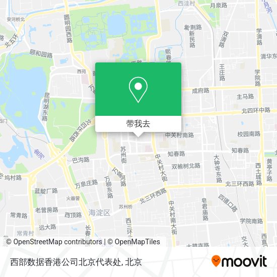 西部数据香港公司北京代表处地图
