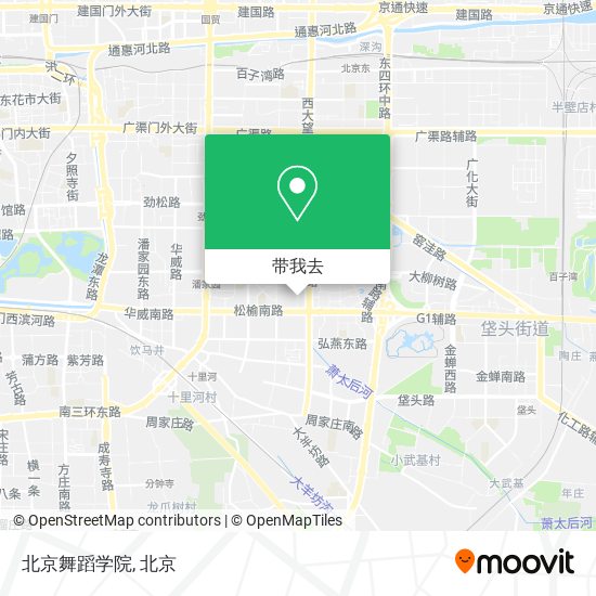 北京舞蹈学院地图
