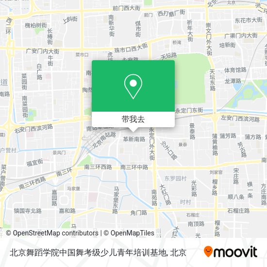 北京舞蹈学院中国舞考级少儿青年培训基地地图