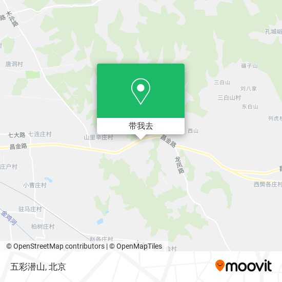 五彩潜山地图