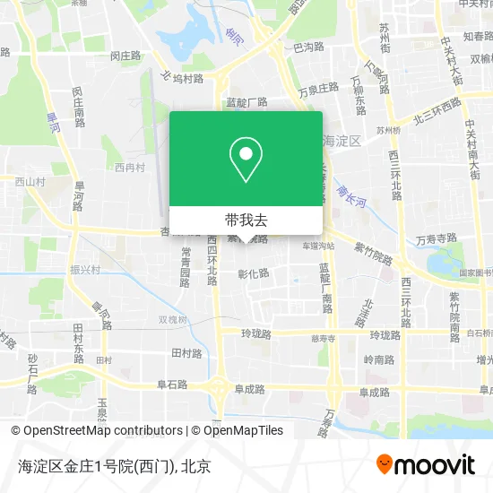 海淀区金庄1号院(西门)地图