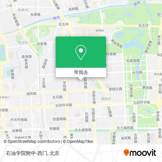 石油学院附中-西门地图