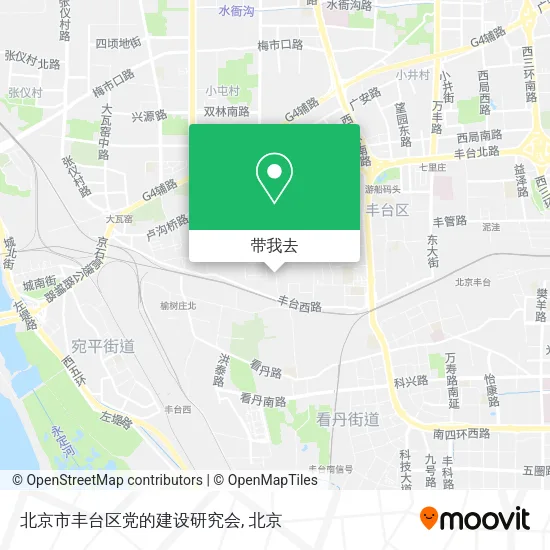 北京市丰台区党的建设研究会地图