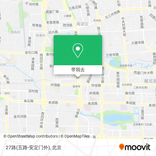 27路(五路-安定门外)地图