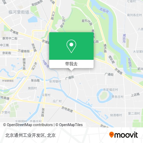 北京通州工业开发区地图