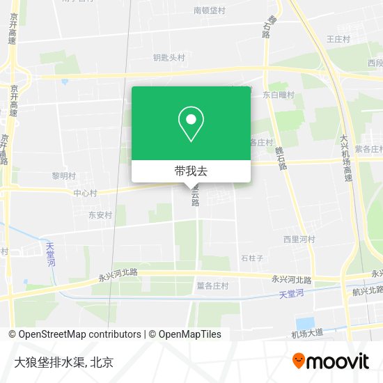 大狼垡排水渠地图