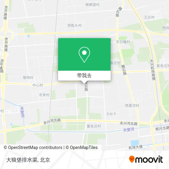 大狼垡排水渠地图