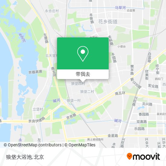 狼垡大浴池地图