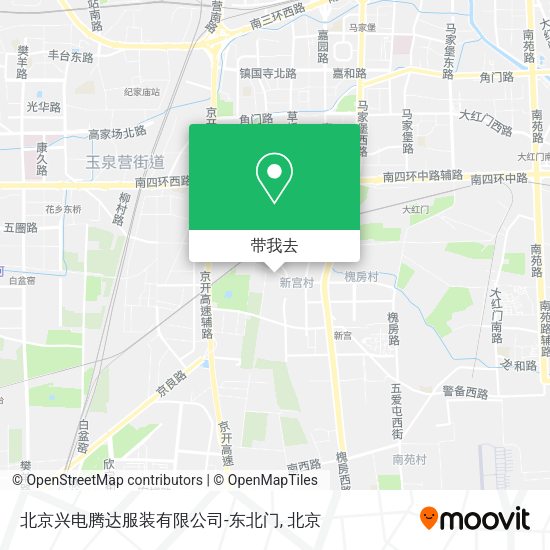北京兴电腾达服装有限公司-东北门地图