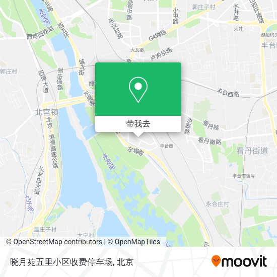 晓月苑五里小区收费停车场地图