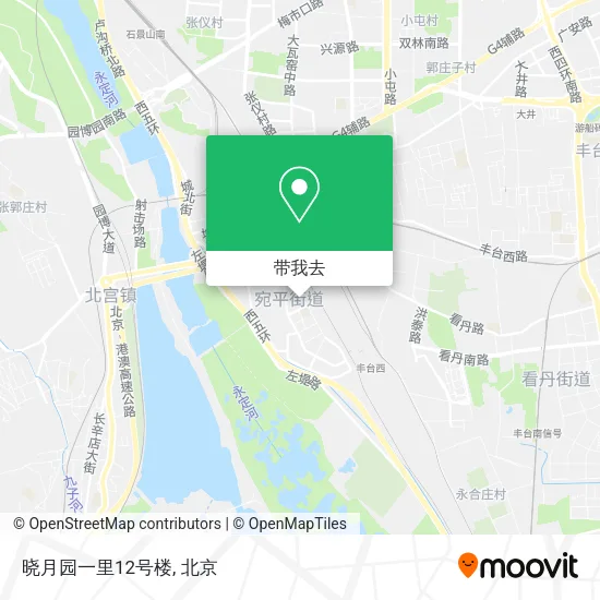 晓月园一里12号楼地图