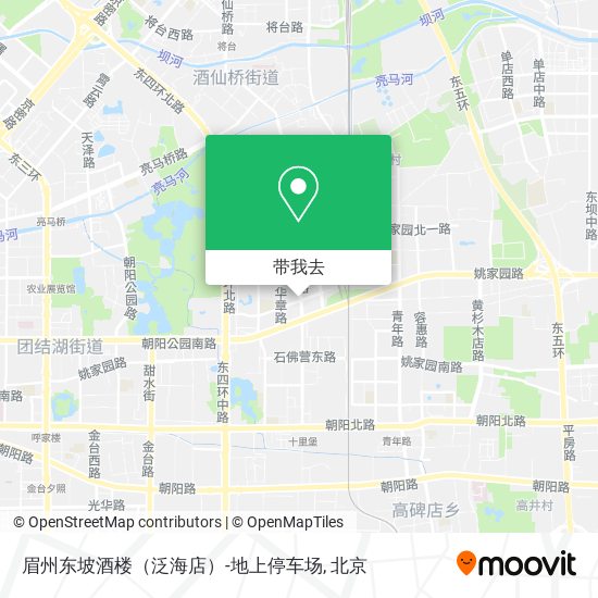 眉州东坡酒楼（泛海店）-地上停车场地图
