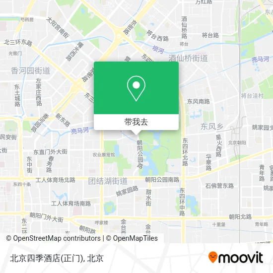 北京四季酒店(正门)地图