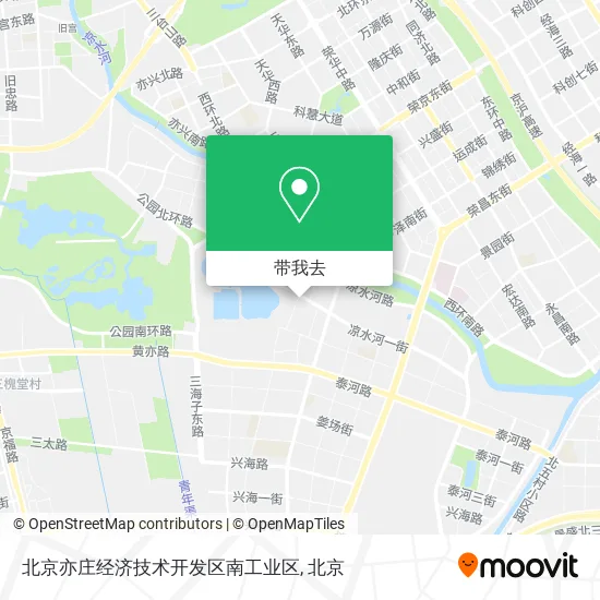 北京亦庄经济技术开发区南工业区地图