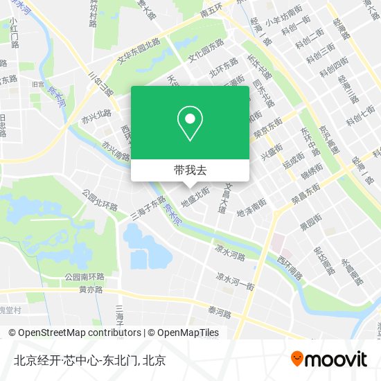 北京经开·芯中心-东北门地图