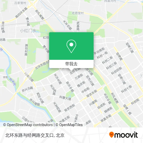 北环东路与经网路交叉口地图