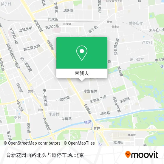 育新花园西路北头占道停车场地图